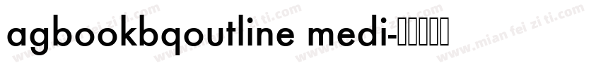 agbookbqoutline medi字体转换